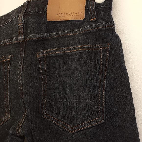 Aeropostale Slim Straight 27/28 Stretch Blue Jeans - Picture 12 of 16